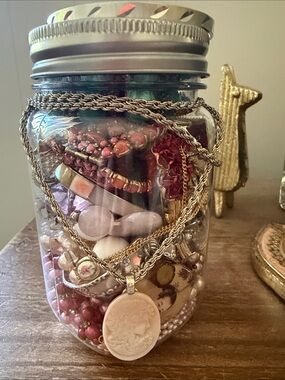 The Mother of all mystery Jewelry jars Vintage Romance - for mom! W/mother every